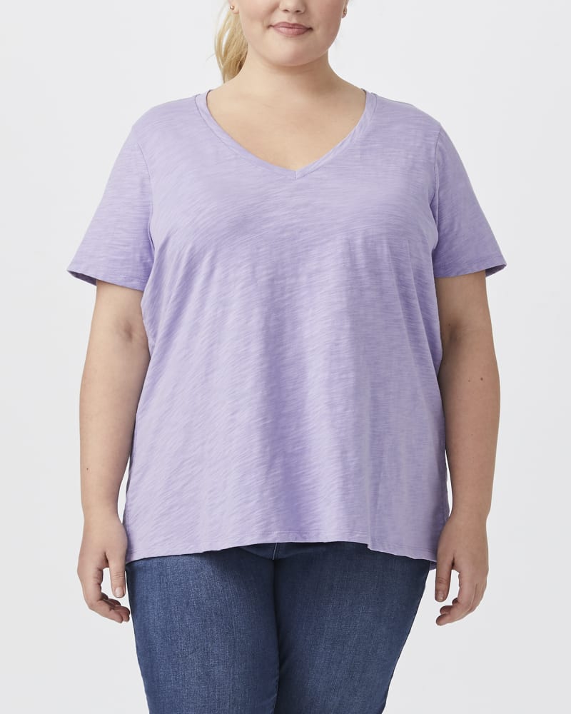 Front of plus size Michelle Soft Cotton Tee by Meri Skye | Dia&Co | dia_product_style_image_id:151654